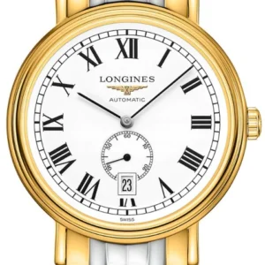 LONGINES PRÉSENCE – L4.905.2.11.7 Gold White Luxury Watch For Men