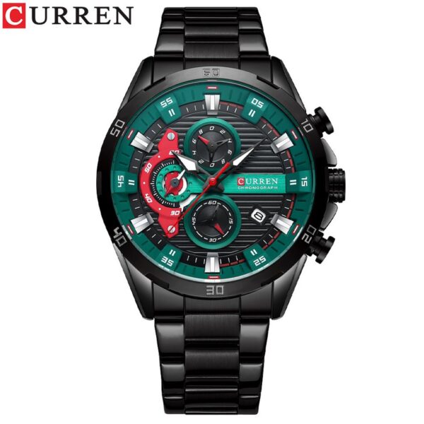 New Stainless Steel Watches for Mens Creative Fashion Luminous Dial with Chronograph Clock Male Casual Wristwatches - Image 2