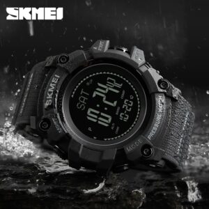 Weather Forecast Barometer Thermometer Electronic Watch Adventure Feld Outdoor Compass Sport Waterproof Men Watch 1358