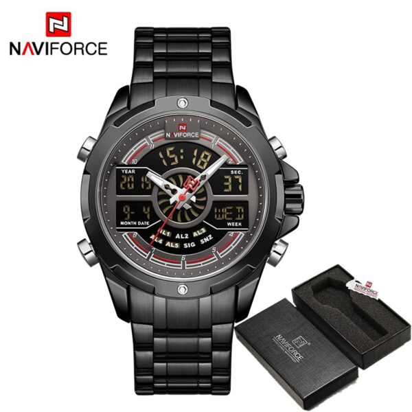 Luxury Original Watches For Men Digital Chronograph Fashion Sport Quartz Wrist Watch Stainless Steel Waterproof Clock - Image 6