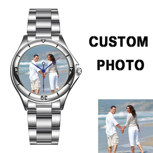 Custom logo Watch photo print Watches watch face Printing Wristwatch Customized Unique DIY Gift For lovers - Image 2