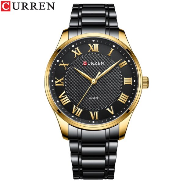 Classic Casual Watch for Men with Stainless Steel Band Simple Quartz Wristwatches with Rome Numbers for Business Man - Image 8