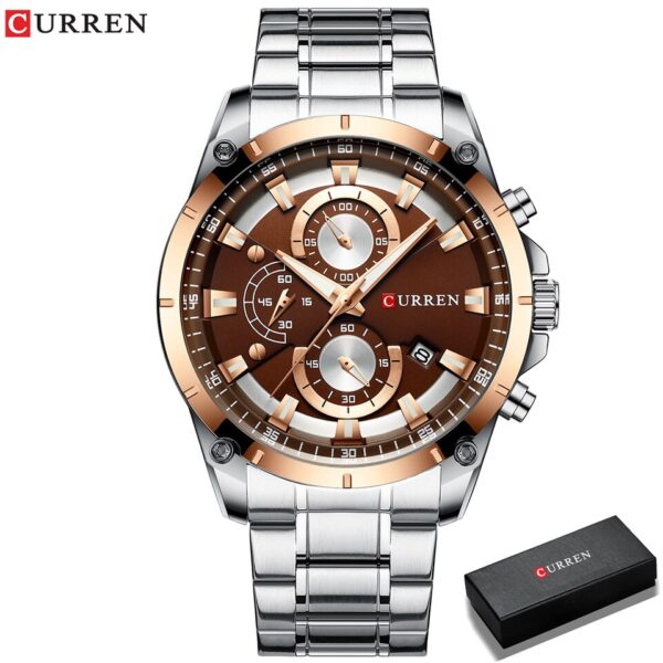 Gold Watches Men Luxury Top Brand CURREN Quartz Wristwatch Fashion Sport and Causal Business Watch Male Clock Reloj Hombres - Image 8