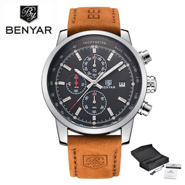 Men Luxury Brand Quartz Watch Fashion Chronograph Watch Reloj Hombre Sport Clock Male Hour Relogio Masculino 2023 - Image 9