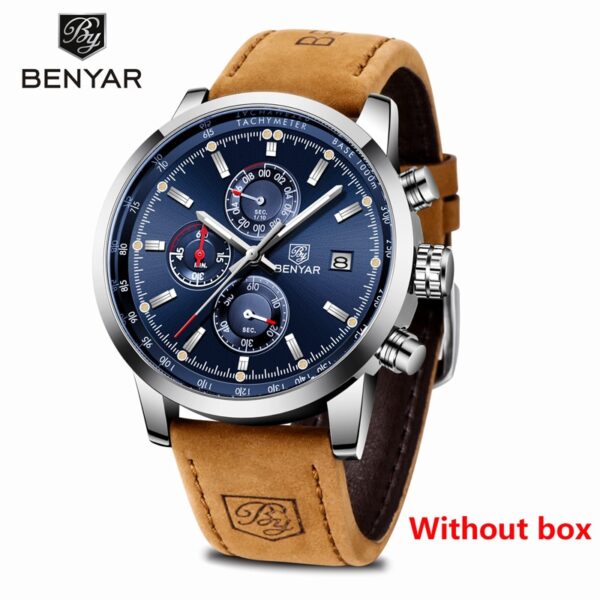 Men Luxury Brand Quartz Watch Fashion Chronograph Watch Reloj Hombre Sport Clock Male Hour Relogio Masculino 2023 - Image 2