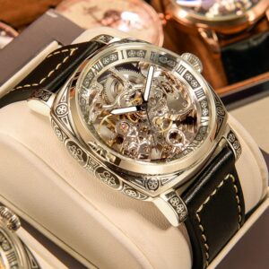 New Men Authentic Brand Carved Watches Fully Automatic men watches Hollowed Seagull Mechanical Watches luxury MAN WATCH