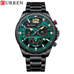 Casual Business Chronograph Waterproof Stainless Steel Watch Mens New Luxury Fashion Quartz Men wristwatch