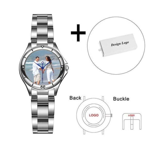 Custom logo Watch photo print Watches watch face Printing Wristwatch Customized Unique DIY Gift For lovers - Image 8