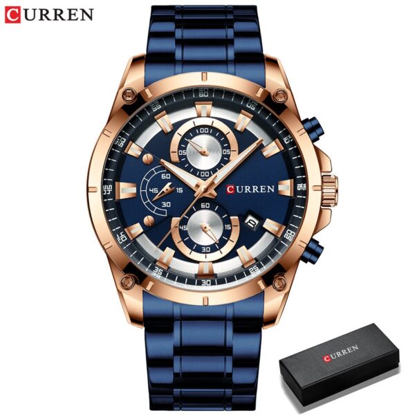 Gold Watches Men Luxury Top Brand CURREN Quartz Wristwatch Fashion Sport and Causal Business Watch Male Clock Reloj Hombres - Image 15