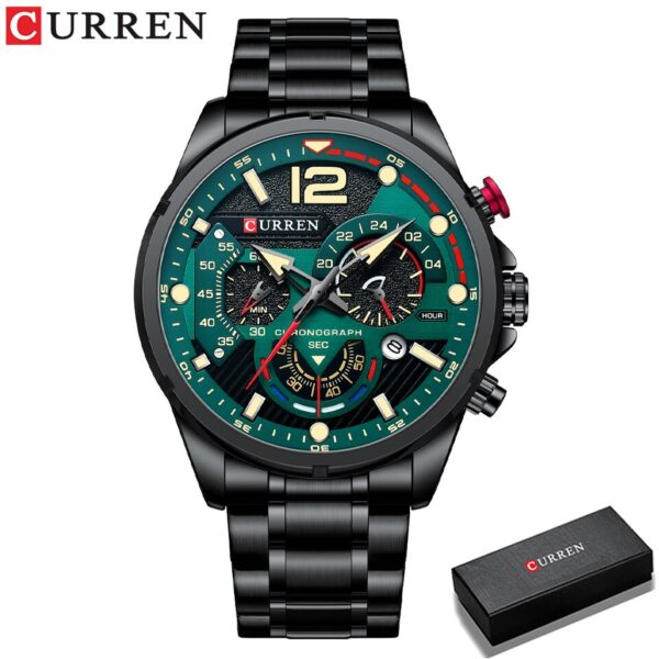 Casual Business Chronograph Waterproof Stainless Steel Watch Mens New Luxury Fashion Quartz Men wristwatch - Image 14