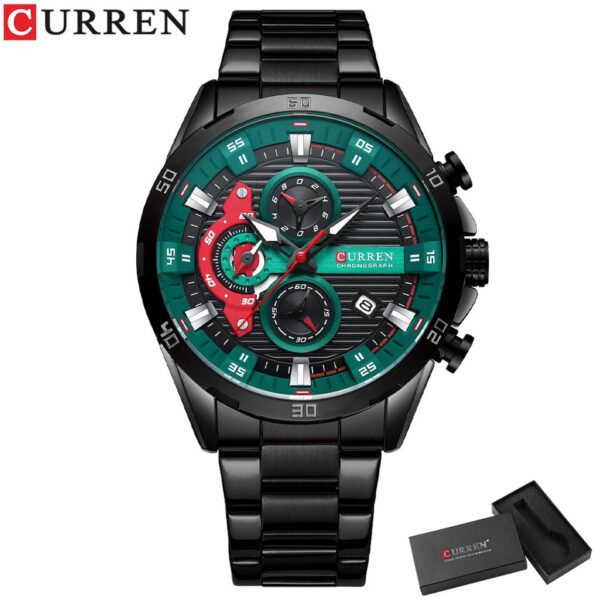 New Stainless Steel Watches for Mens Creative Fashion Luminous Dial with Chronograph Clock Male Casual Wristwatches - Image 9