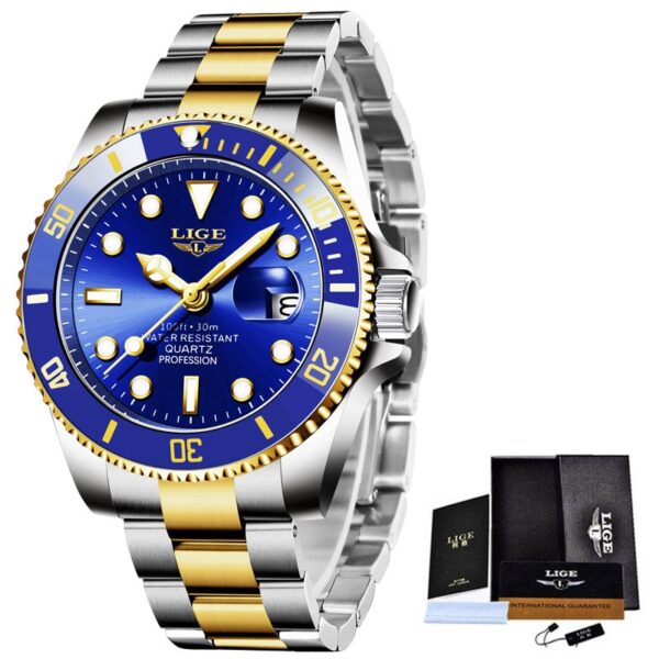 LIGE Top Brand Luxury Fashion Diver Watch Men 3ATM Waterproof Date Clock Sport Watches Mens Quartz Wristwatch Relogio Masculino - Image 15