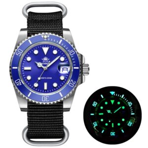 Men Luxury Quartz Watch 200m diver watches 41mm Ceramic Bezel Calendar Display Luminous Watches Men watch