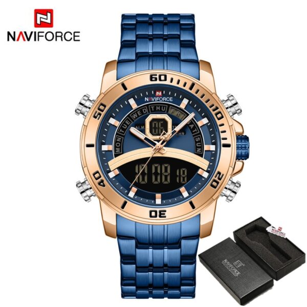 Luxury Watches For Men Fashion Business Digital Wristwatch Military Sport Quartz Man Watch Steel Band Waterproof Clock - Image 11