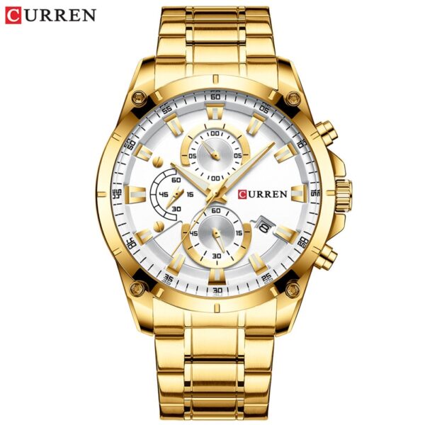 Gold Watches Men Luxury Top Brand CURREN Quartz Wristwatch Fashion Sport and Causal Business Watch Male Clock Reloj Hombres - Image 7