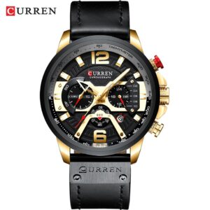 New Casual Sport Watches for Men Top Brand Luxury Military Leather Wrist Watch Man Clock Fashion Chronograph Wristwatch