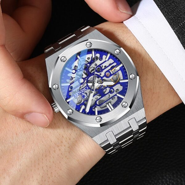 New Men Chenxi Automatic Watches Top Brand Mechanical Tourbillon Wrist Watch Waterproof Business Stainless Steel Sport Men Watches - Image 3