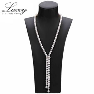 Pearl Necklace For Women 100% Genuine Freshwater Pearl Necklace Fashion Jewelry Gift Cloth Accessories