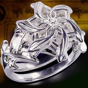 Fine Jewelry Women 100% Real 925 Soild Sterling Silver rings The Galadriel Nenya Zircon Ennagement Wedding Band Ring