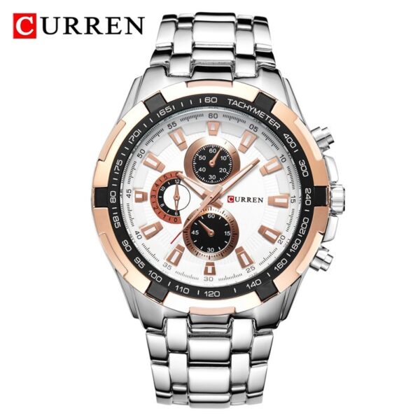 CURREN 8023 Quartz Watch Men Waterproof Sport Military Watches Mens Business Stainless Steel Wristwatch Male Clock reloj hombre - Image 3