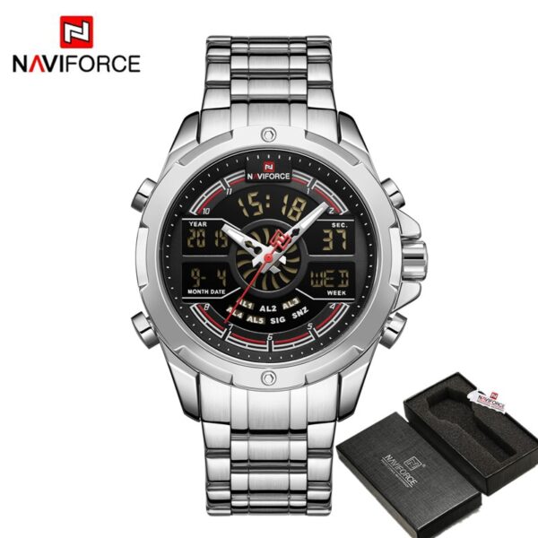 Luxury Original Watches For Men Digital Chronograph Fashion Sport Quartz Wrist Watch Stainless Steel Waterproof Clock - Image 16