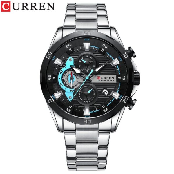 New Stainless Steel Watches for Mens Creative Fashion Luminous Dial with Chronograph Clock Male Casual Wristwatches - Image 11