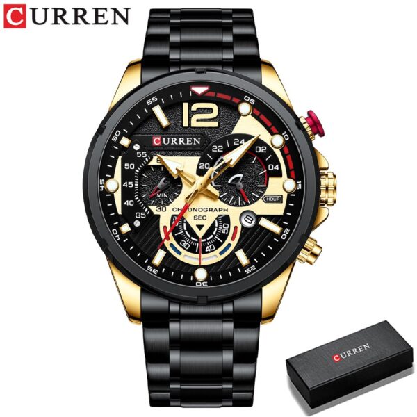 Casual Business Chronograph Waterproof Stainless Steel Watch Mens New Luxury Fashion Quartz Men wristwatch - Image 13