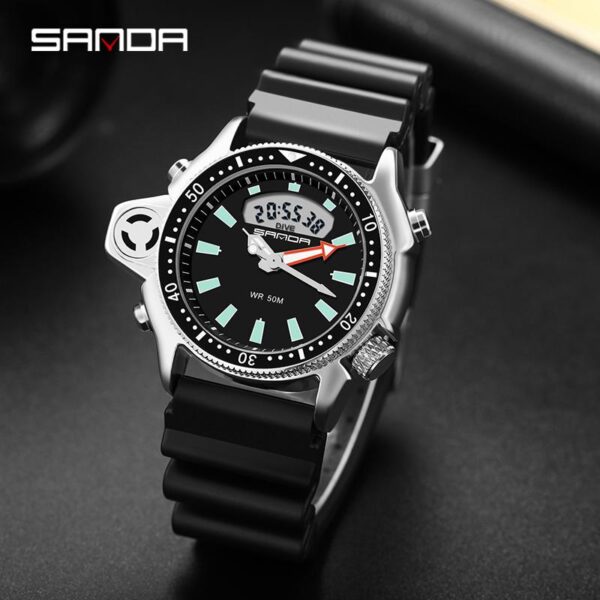 Sport Men Watch Casual Style Watches Men Military Quartz Wristwatch Diver S Shock - Image 4