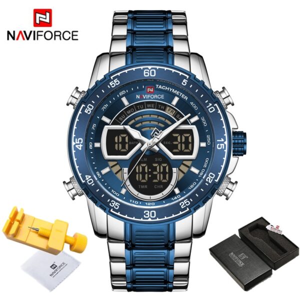 Men Watches Luxury Original Quartz Digital Analog Sport Wrist Watch for Men Waterproof Stainless Steel Clock - Image 5