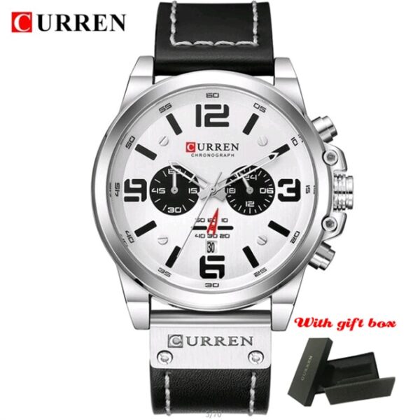 CURREN 8314 Luxury Brand Quartz Men Watch Military Waterproof Leather Strap Sport Mens Watches Fashion Casual Male Clock часы - Image 8