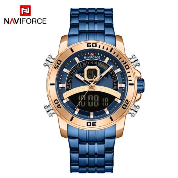 Luxury Watches For Men Fashion Business Digital Wristwatch Military Sport Quartz Man Watch Steel Band Waterproof Clock - Image 3