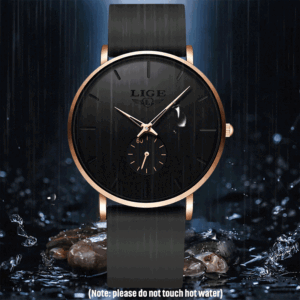 LIGE New Fashion Mens Watches Top Brand Luxury Sport Waterproof Simple Ultra-Thin Watches Men Quartz Clock Relogio Masculino+Box