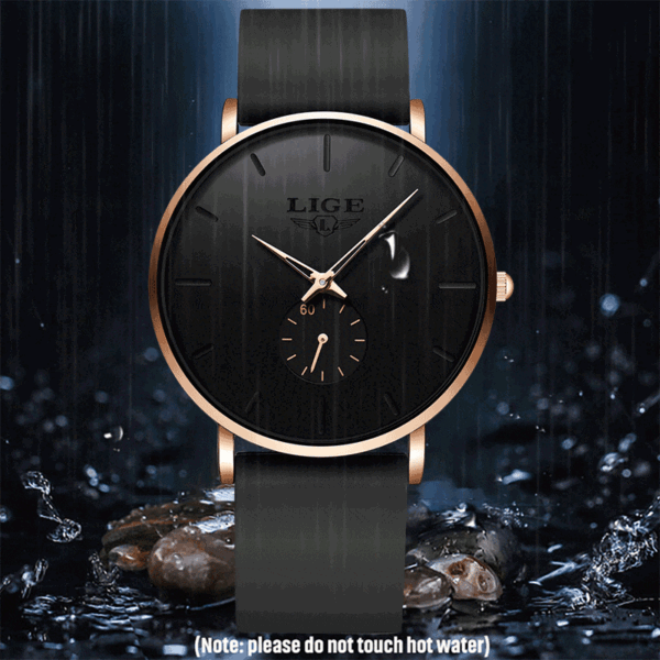 LIGE New Fashion Mens Watches Top Brand Luxury Sport Waterproof Simple Ultra-Thin Watches Men Quartz Clock Relogio Masculino+Box - Image 2