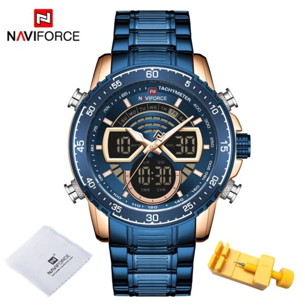 Men Watches Luxury Original Quartz Digital Analog Sport Wrist Watch for Men Waterproof Stainless Steel Clock - Image 7