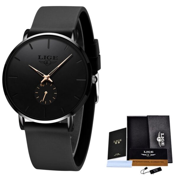 LIGE New Fashion Mens Watches Top Brand Luxury Sport Waterproof Simple Ultra-Thin Watches Men Quartz Clock Relogio Masculino+Box - Image 12