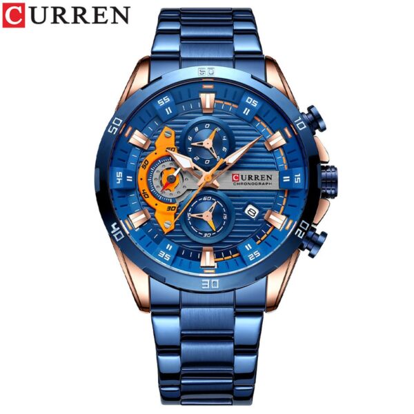 New Stainless Steel Watches for Mens Creative Fashion Luminous Dial with Chronograph Clock Male Casual Wristwatches - Image 12