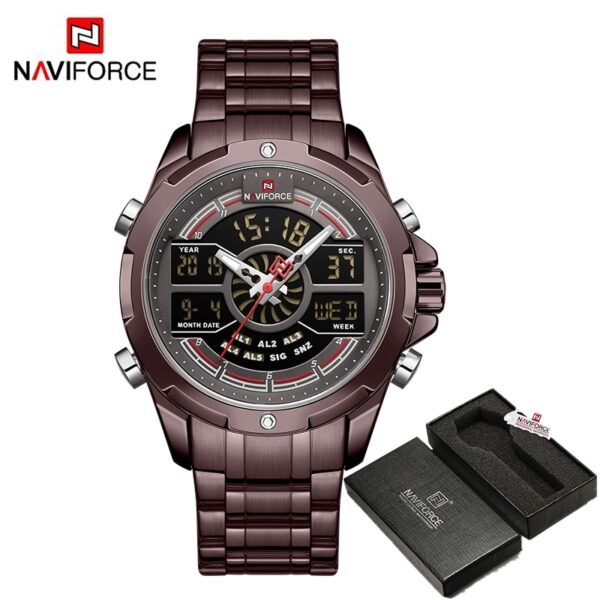 Luxury Original Watches For Men Digital Chronograph Fashion Sport Quartz Wrist Watch Stainless Steel Waterproof Clock - Image 15