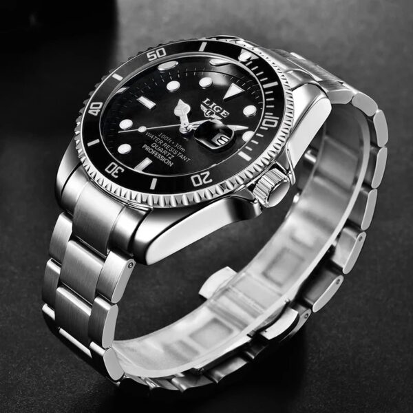 LIGE Top Brand Luxury Fashion Diver Watch Men 3ATM Waterproof Date Clock Sport Watches Mens Quartz Wristwatch Relogio Masculino - Image 9