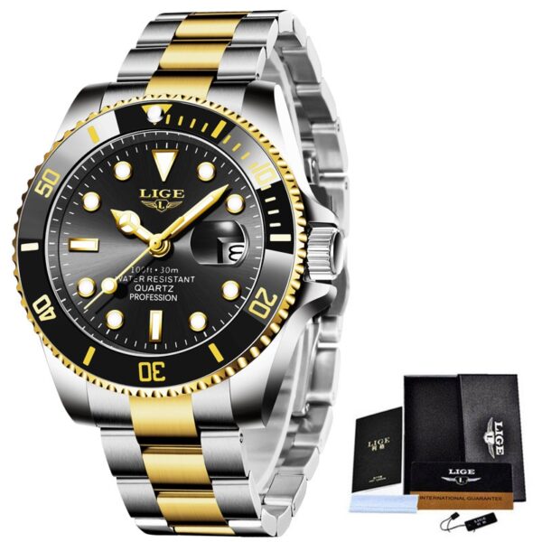 LIGE Top Brand Luxury Fashion Diver Watch Men 3ATM Waterproof Date Clock Sport Watches Mens Quartz Wristwatch Relogio Masculino - Image 5