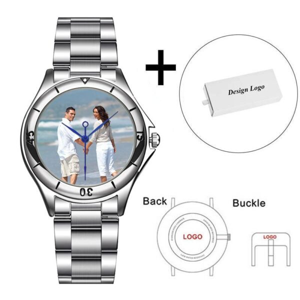 Custom logo Watch photo print Watches watch face Printing Wristwatch Customized Unique DIY Gift For lovers - Image 12