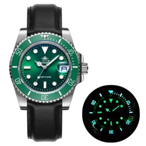 Addies Dive Men High Quality Watch 200m Waterproof Quartz Watch Ceramic Bezel Calendar Display C3 Super Luminous Watches