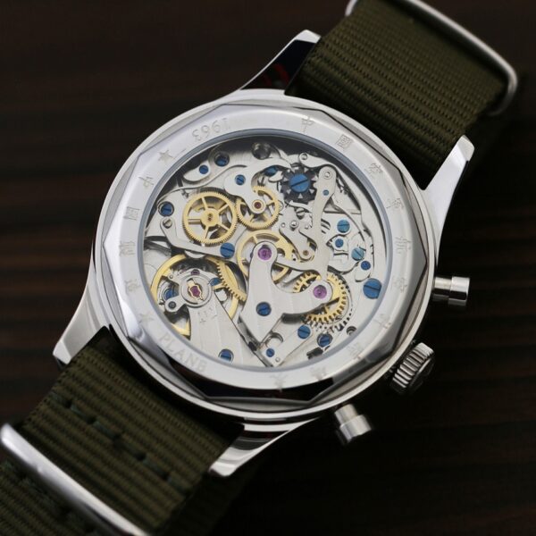 Chronograph Seagull Movement 1963 Mechanical Watch For Men 40mm ST1901 Sapphire 38mm Men Watch - Image 7