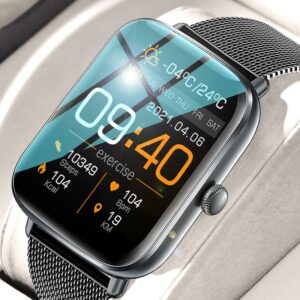 New Bluetooth Heart Rate Monitor Smart Watch Men Full Touch Dial Call Fitness Tracker IP67 Waterproof Smartwatch Men women