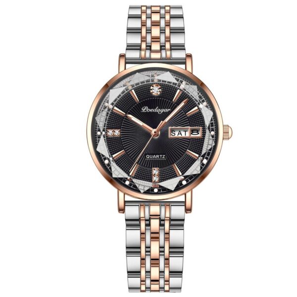 New Women Watch Rose Gold Fashion Quartz Watches Top Brand Luxury Ladies Wristwatch Waterproof Date Week Girlfriend Gift - Image 11