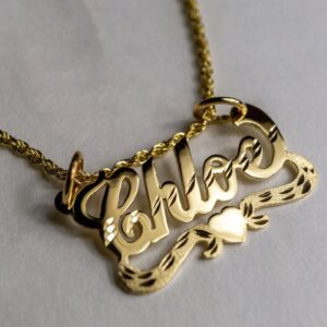 Custom Name Single Plate Nameplate Necklace Pendant Personalized Gold Stainless Steel Charm Necklace Women Free Shipping