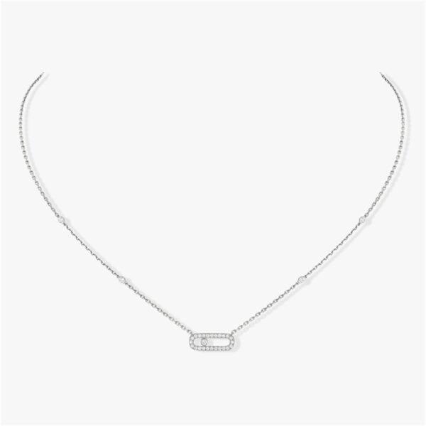 100% 925 Sterling Silver Women Fashion diamond inlay Necklace.Luxury Jewelry. beautiful gift - Image 10