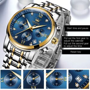 Luxury Watch for Men Stainless Steel Waterproof Quartz Men Watches Business Style Men Watches Luxury Original