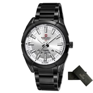 Business Men Quartz Watches 44MM Fashion Stainless Steel 30M Waterproof Date Wrist Chronograph Relogio Masculino