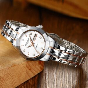 New Exquisite Minimalist Women Watch Luxury Fashion Stain Steel Ladies Waterproof Quartz Wristwatch Rose Gold Female Clock