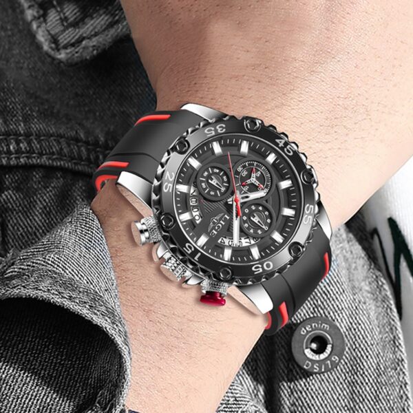 Luminous Men Watch Sport Army Men Watches Waterproof Quartz Clock Man Chronograph  Military WristWatch - Image 3